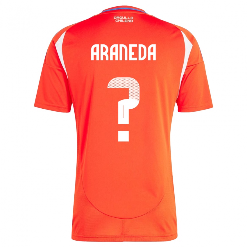 Homem Camisola Chile Arantxa Araneda #0 Vermelho Principal 24-26 Camisa Brasil