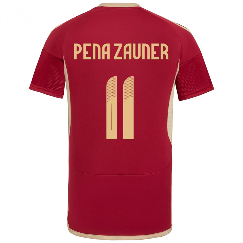 Homem Camisola Venezuela Enrique Peña Zauner #11 Borgonha Principal 24-26 Camisa Brasil