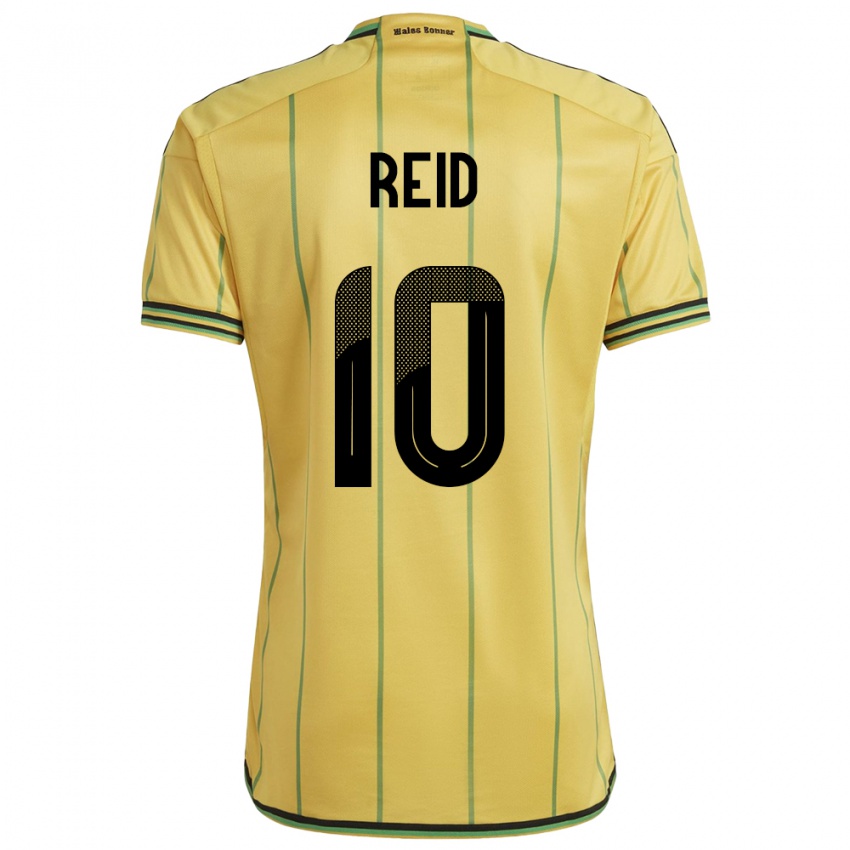 Homem Camisola Jamaica Bobby De Cordova-Reid #10 Amarelo Principal 24-26 Camisa Brasil
