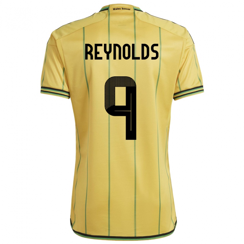 Homem Camisola Jamaica Fabian Reynolds #9 Amarelo Principal 24-26 Camisa Brasil