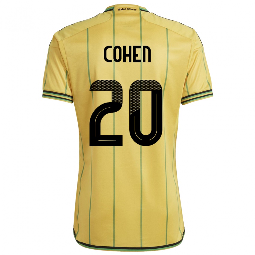 Homem Camisola Jamaica Dunsting Cohen #20 Amarelo Principal 24-26 Camisa Brasil