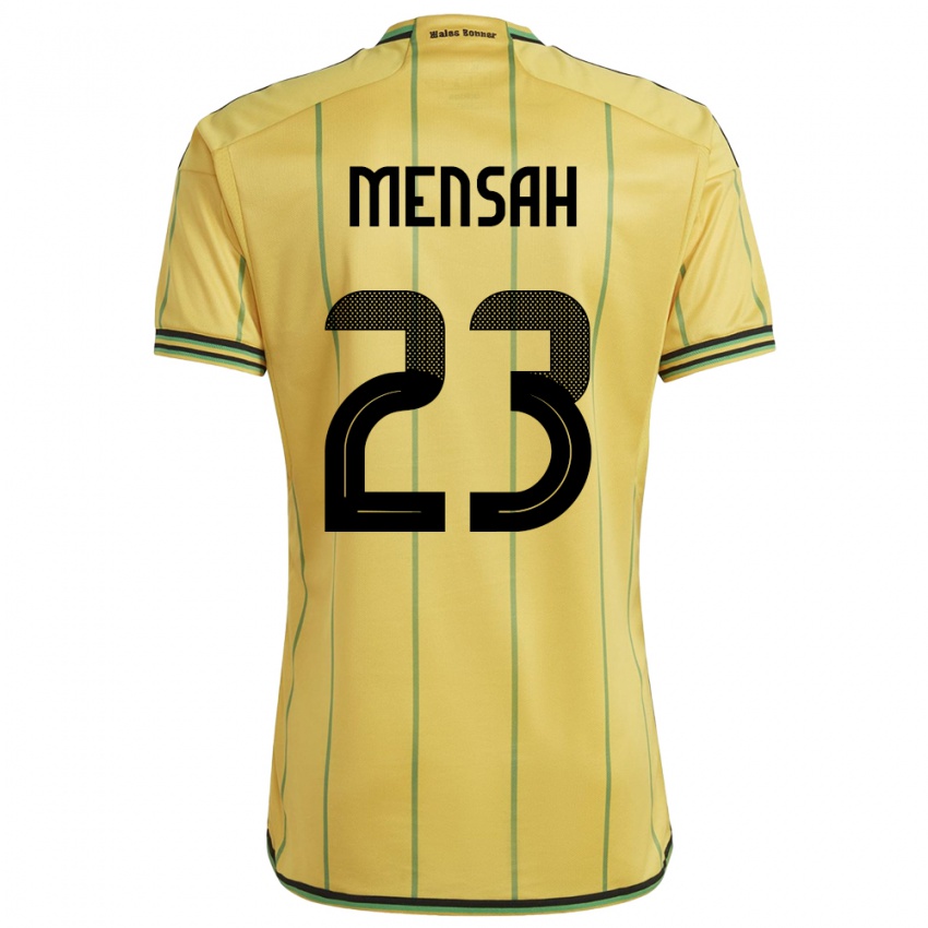 Homem Camisola Jamaica Serena Mensah #23 Amarelo Principal 24-26 Camisa Brasil