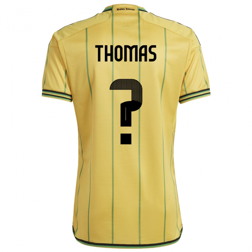 Homem Camisola Jamaica Kersha Thomas #0 Amarelo Principal 24-26 Camisa Brasil