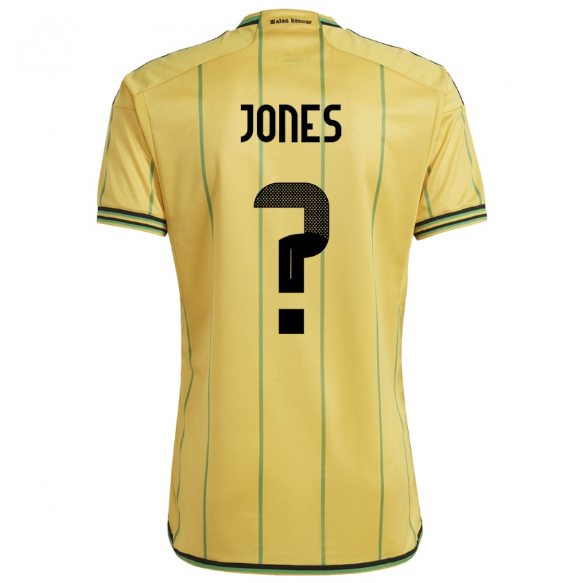 Homem Camisola Jamaica Rachel Jones #0 Amarelo Principal 24-26 Camisa Brasil