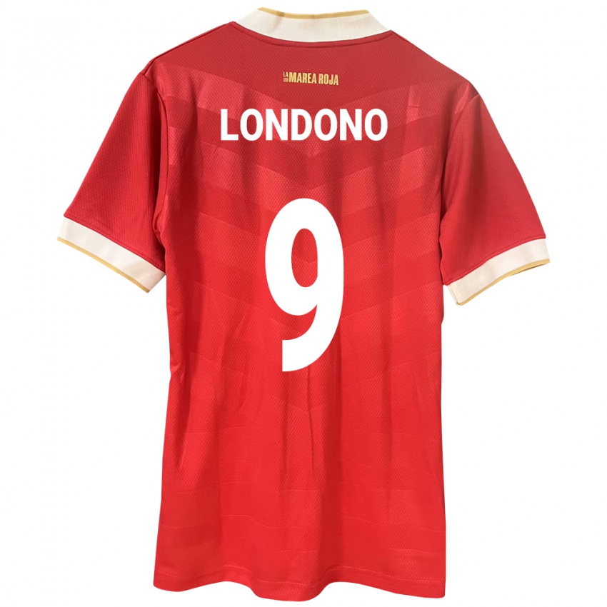 Homem Camisola Panamá Azarias Londoño #9 Vermelho Principal 24-26 Camisa Brasil