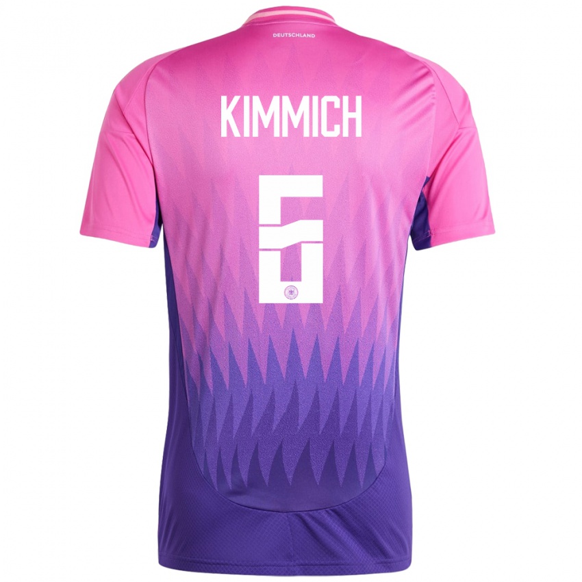 Homem Camisola Alemanha Joshua Kimmich #6 Rosa Roxo Alternativa 24-26 Camisa Brasil