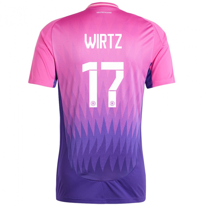 Homem Camisola Alemanha Florian Wirtz #17 Rosa Roxo Alternativa 24-26 Camisa Brasil