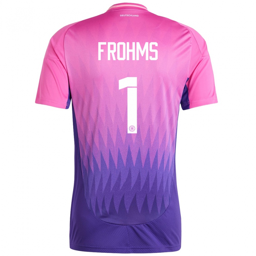 Homem Camisola Alemanha Merle Frohms #1 Rosa Roxo Alternativa 24-26 Camisa Brasil