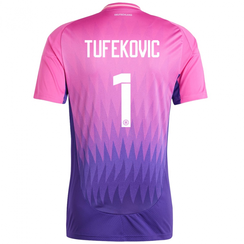 Homem Camisola Alemanha Martina Tufekovic #1 Rosa Roxo Alternativa 24-26 Camisa Brasil