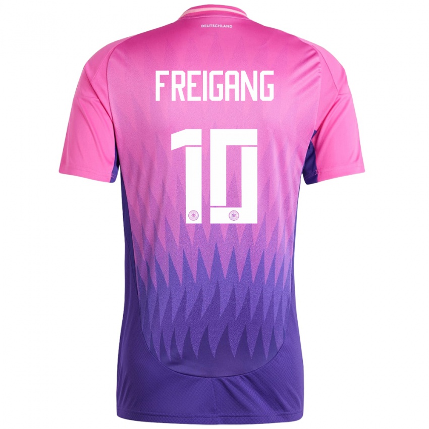 Homem Camisola Alemanha Laura Freigang #10 Rosa Roxo Alternativa 24-26 Camisa Brasil