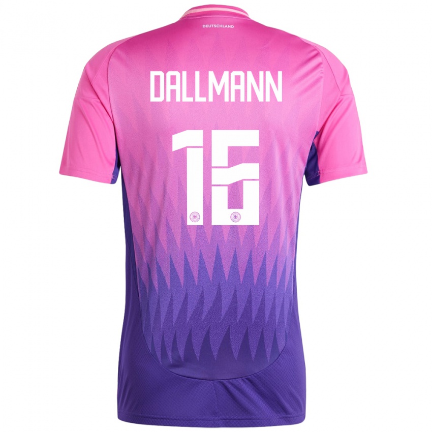 Homem Camisola Alemanha Linda Dallmann #16 Rosa Roxo Alternativa 24-26 Camisa Brasil