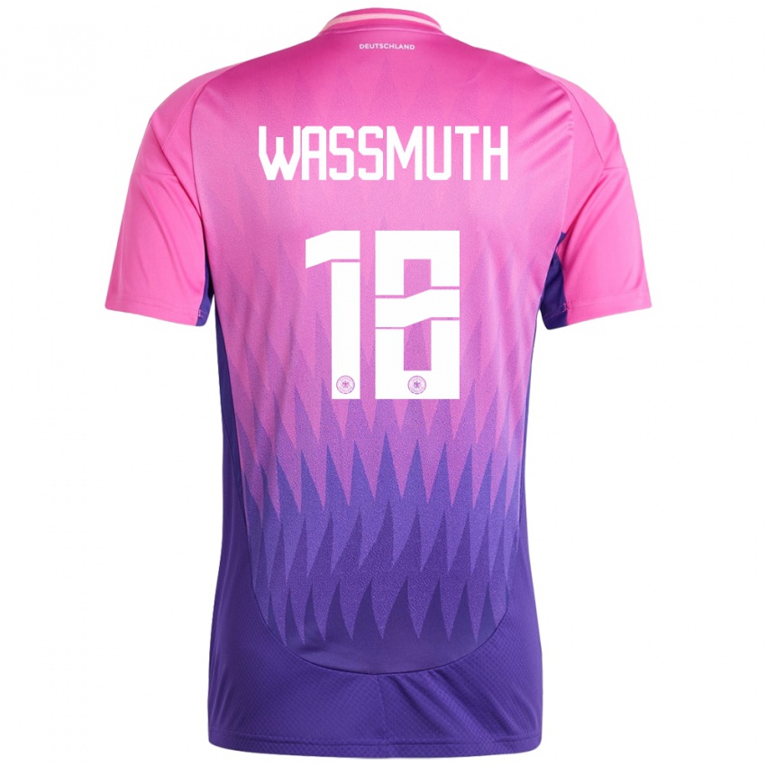 Homem Camisola Alemanha Tabea Wabmuth #18 Rosa Roxo Alternativa 24-26 Camisa Brasil