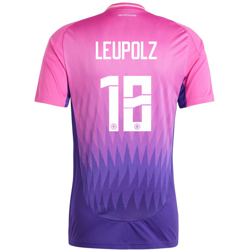 Homem Camisola Alemanha Melanie Leupolz #18 Rosa Roxo Alternativa 24-26 Camisa Brasil