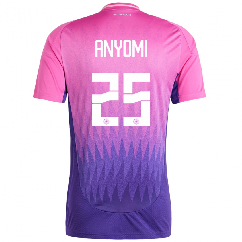 Homem Camisola Alemanha Nicole Anyomi #25 Rosa Roxo Alternativa 24-26 Camisa Brasil