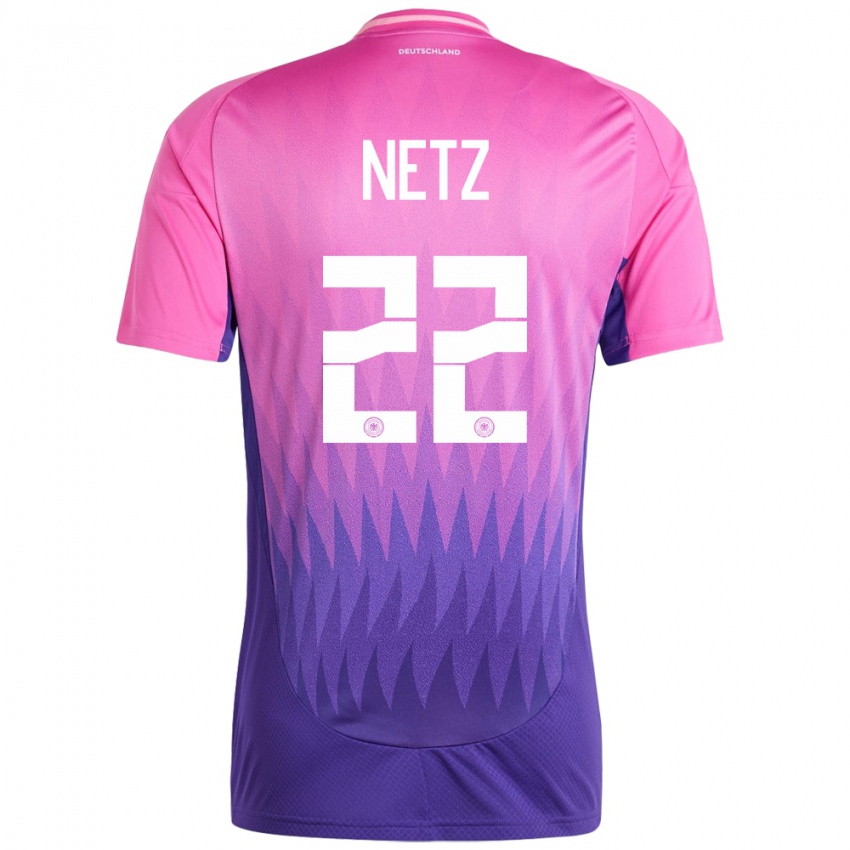 Homem Camisola Alemanha Luca Netz #22 Rosa Roxo Alternativa 24-26 Camisa Brasil