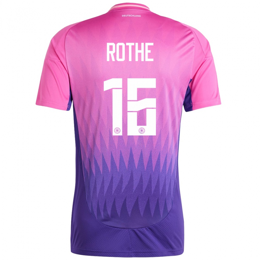 Homem Camisola Alemanha Tom Rothe #16 Rosa Roxo Alternativa 24-26 Camisa Brasil