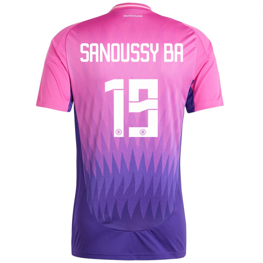 Homem Camisola Alemanha Sanoussy Ba #19 Rosa Roxo Alternativa 24-26 Camisa Brasil