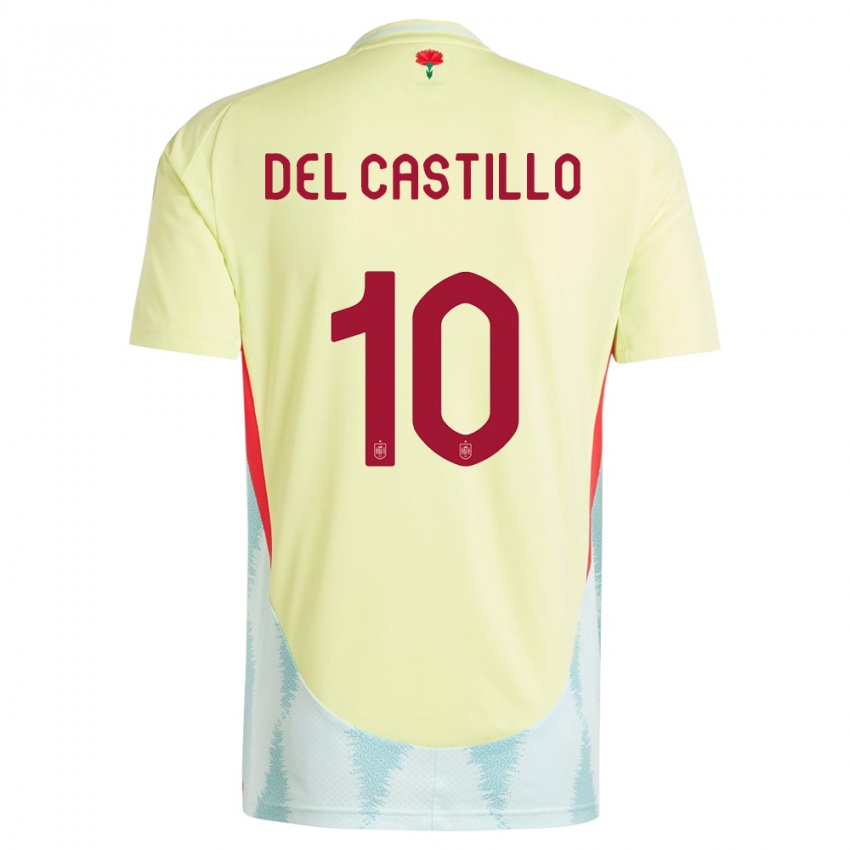 Homem Camisola Espanha Athenea Del Castillo #10 Amarelo Alternativa 24-26 Camisa Brasil