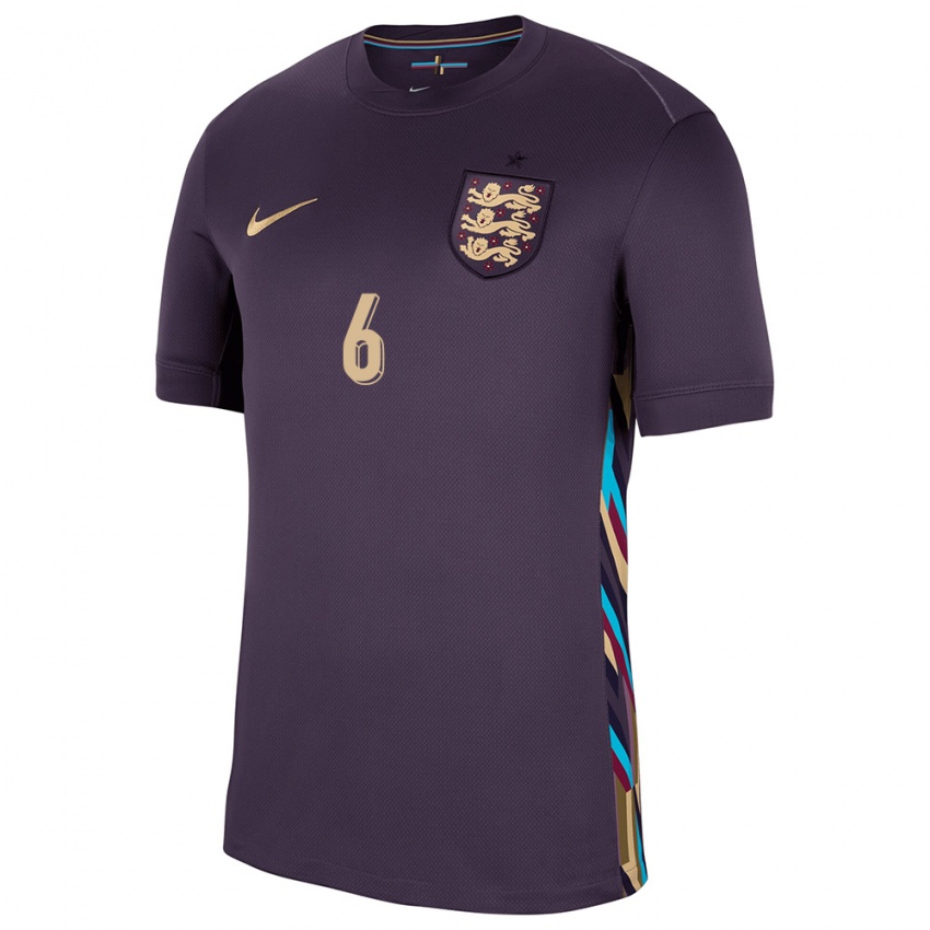 Homem Camisola Inglaterra Conor Coady #6 Passa Escura Alternativa 24-26 Camisa Brasil