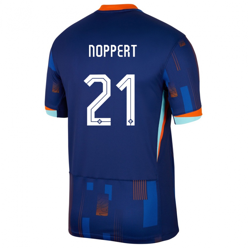 Homem Camisola Países Baixos Andries Noppert #21 Azul Alternativa 24-26 Camisa Brasil