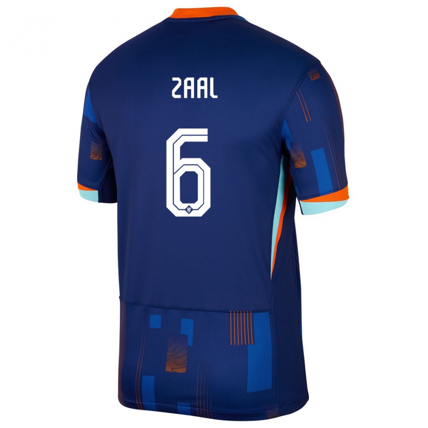 Homem Camisola Países Baixos Timo Zaal #6 Azul Alternativa 24-26 Camisa Brasil