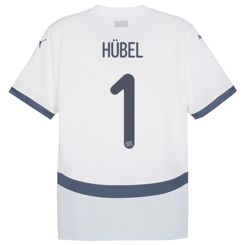 Homem Camisola Suiça Marvin Hubel #1 Branco Alternativa 24-26 Camisa Brasil