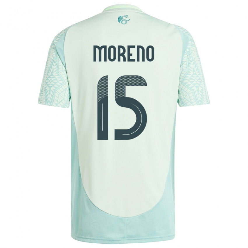 Homem Camisola México Hector Moreno #15 Linho Verde Alternativa 24-26 Camisa Brasil