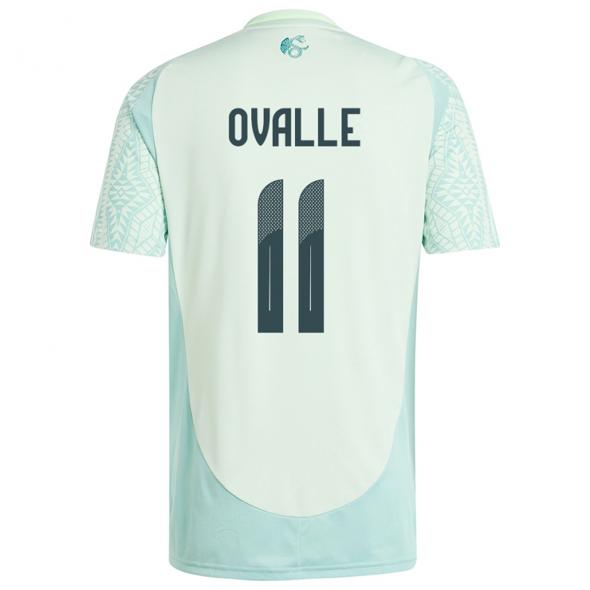 Homem Camisola México Lizbeth Ovalle #11 Linho Verde Alternativa 24-26 Camisa Brasil