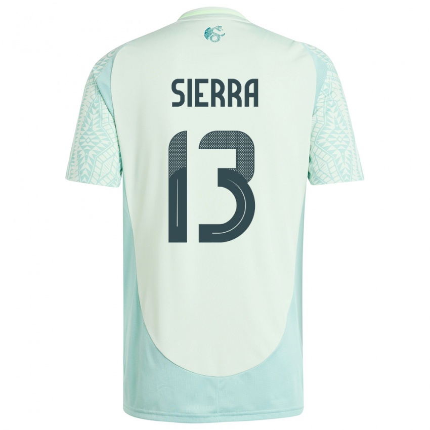 Homem Camisola México Bianca Sierra #13 Linho Verde Alternativa 24-26 Camisa Brasil