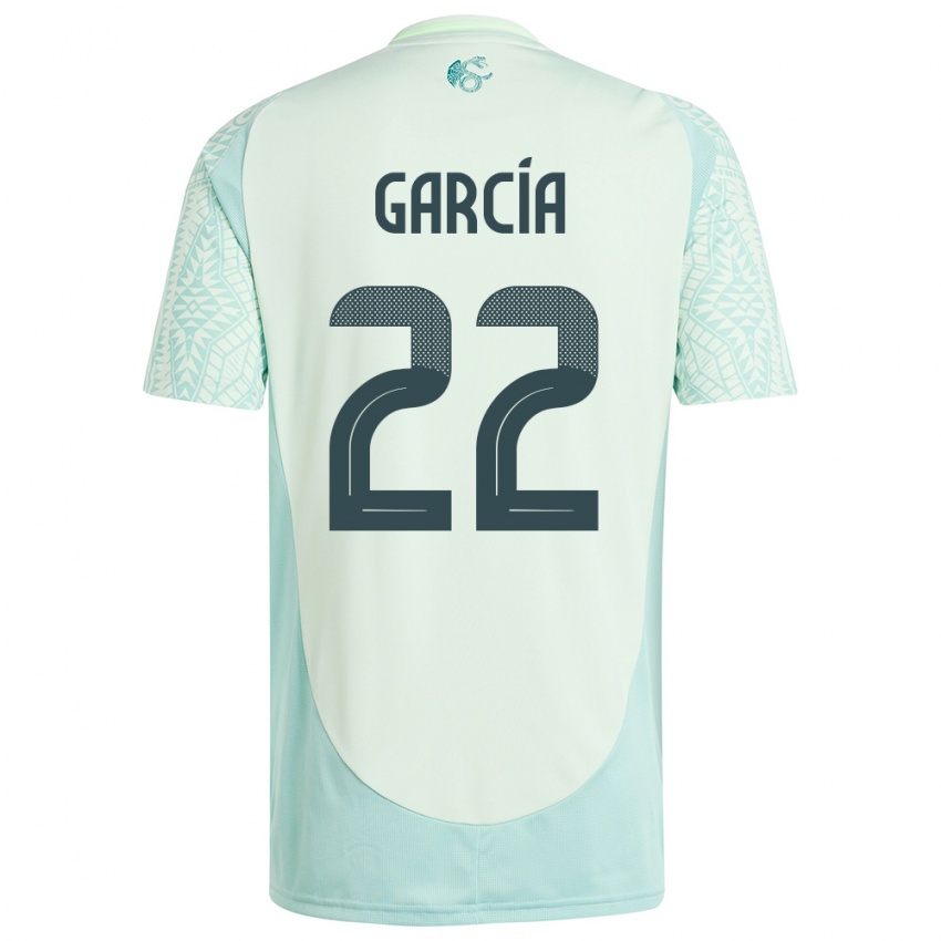 Homem Camisola México Diana Garcia #22 Linho Verde Alternativa 24-26 Camisa Brasil