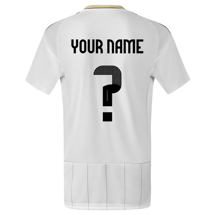 Homem Camisola Costa Rica Seu Nome #0 Branco Alternativa 24-26 Camisa Brasil