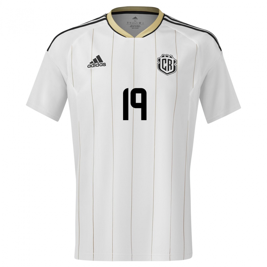 Homem Camisola Costa Rica Maria Paula Salas #19 Branco Alternativa 24-26 Camisa Brasil