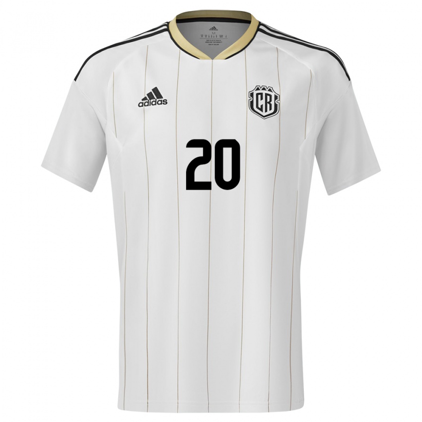 Homem Camisola Costa Rica Enyel Escoe #20 Branco Alternativa 24-26 Camisa Brasil