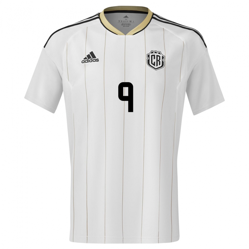 Homem Camisola Costa Rica Doryan Rodriguez #9 Branco Alternativa 24-26 Camisa Brasil