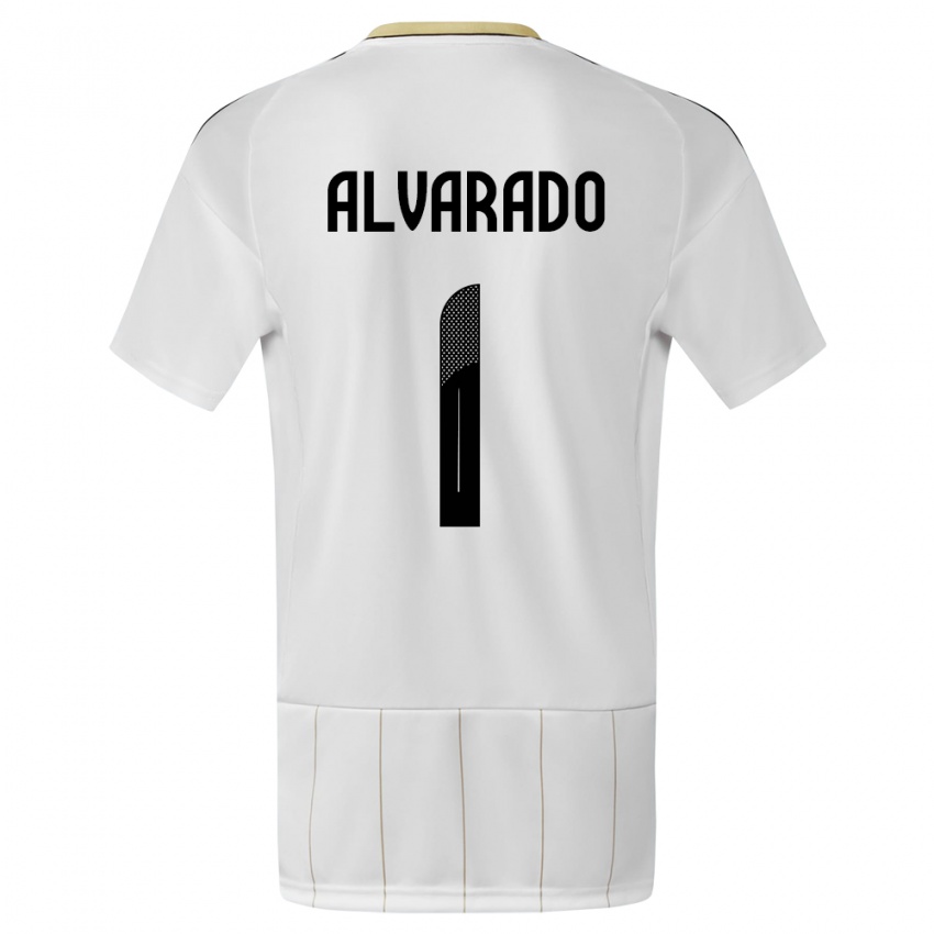 Homem Camisola Costa Rica Esteban Alvarado #1 Branco Alternativa 24-26 Camisa Brasil