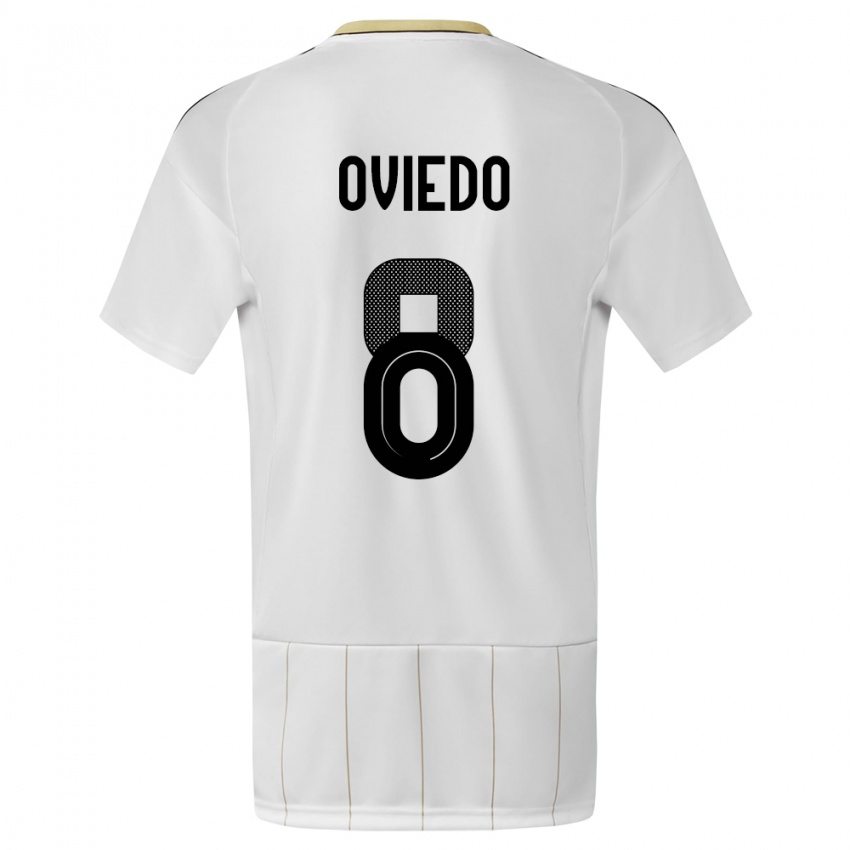 Homem Camisola Costa Rica Bryan Oviedo #8 Branco Alternativa 24-26 Camisa Brasil