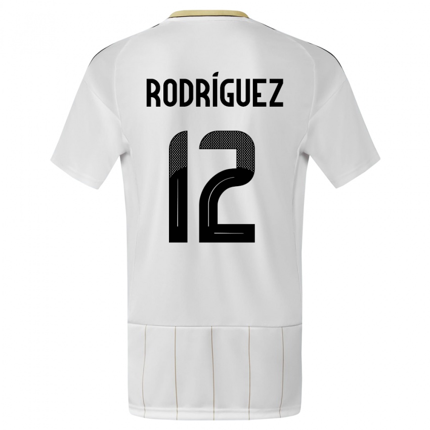 Homem Camisola Costa Rica Lixy Rodriguez #12 Branco Alternativa 24-26 Camisa Brasil