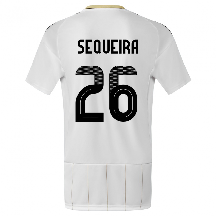 Homem Camisola Costa Rica Douglas Sequeira #26 Branco Alternativa 24-26 Camisa Brasil