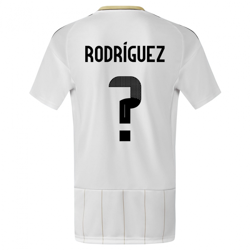 Homem Camisola Costa Rica Bradley Rodriguez #0 Branco Alternativa 24-26 Camisa Brasil