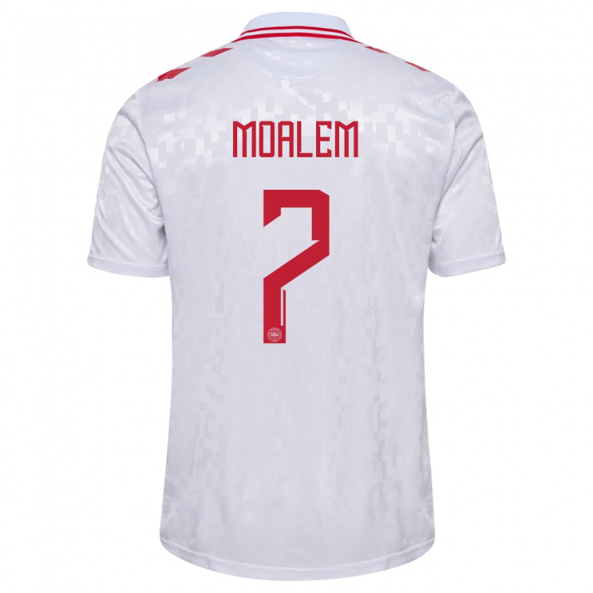 Homem Camisola Dinamarca Jonathan Moalem #7 Branco Alternativa 24-26 Camisa Brasil