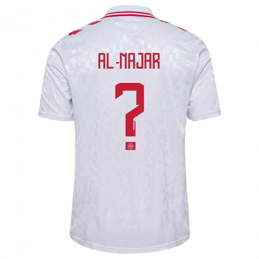 Homem Camisola Dinamarca Ali Al-Najar #0 Branco Alternativa 24-26 Camisa Brasil