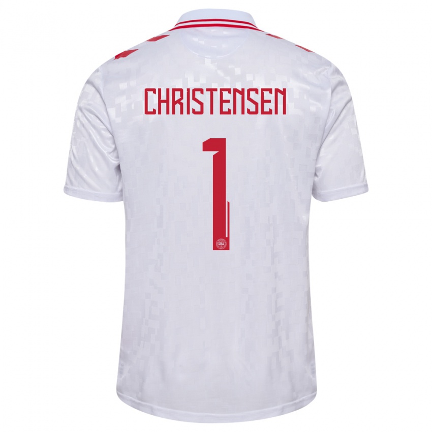 Homem Camisola Dinamarca Lene Christensen #1 Branco Alternativa 24-26 Camisa Brasil