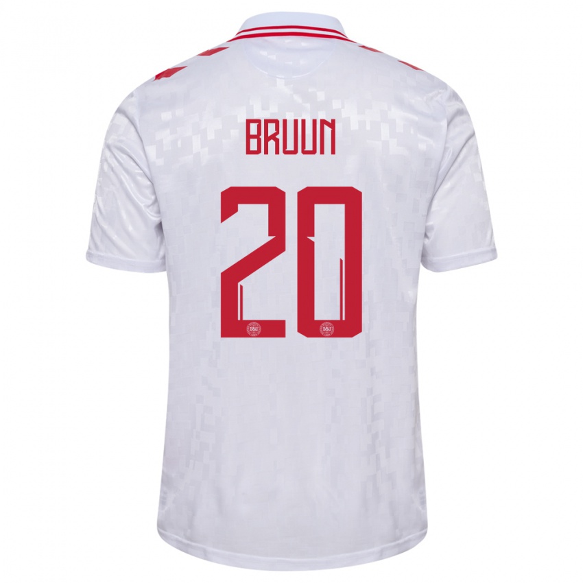 Homem Camisola Dinamarca Signe Bruun #20 Branco Alternativa 24-26 Camisa Brasil