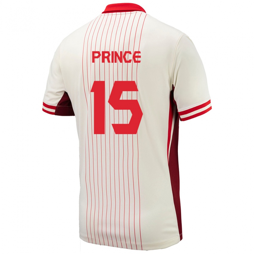 Homem Camisola Canadá Nichelle Prince #15 Branco Alternativa 24-26 Camisa Brasil