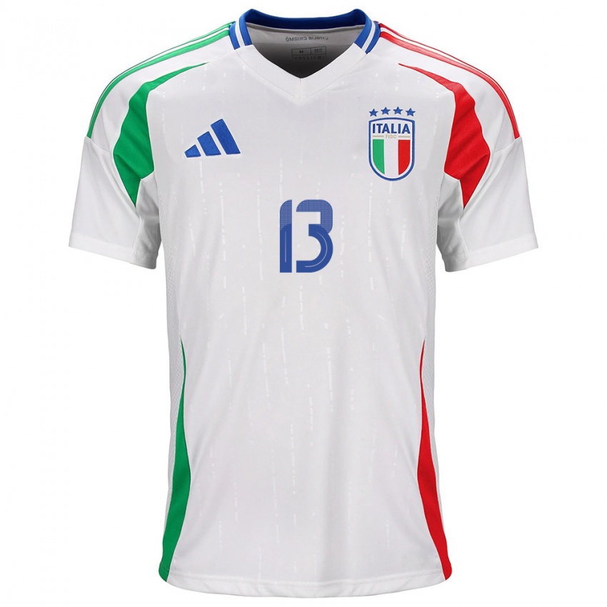 Homem Camisola Itália Matteo Darmian #13 Branco Alternativa 24-26 Camisa Brasil