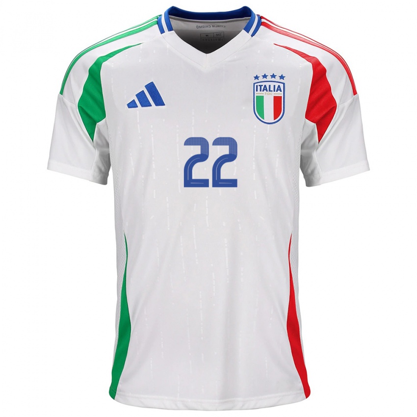 Homem Camisola Itália Stephan El Shaarawy #22 Branco Alternativa 24-26 Camisa Brasil