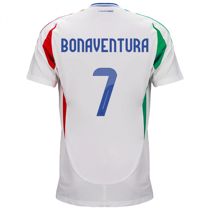 Homem Camisola Itália Giacomo Bonaventura #7 Branco Alternativa 24-26 Camisa Brasil