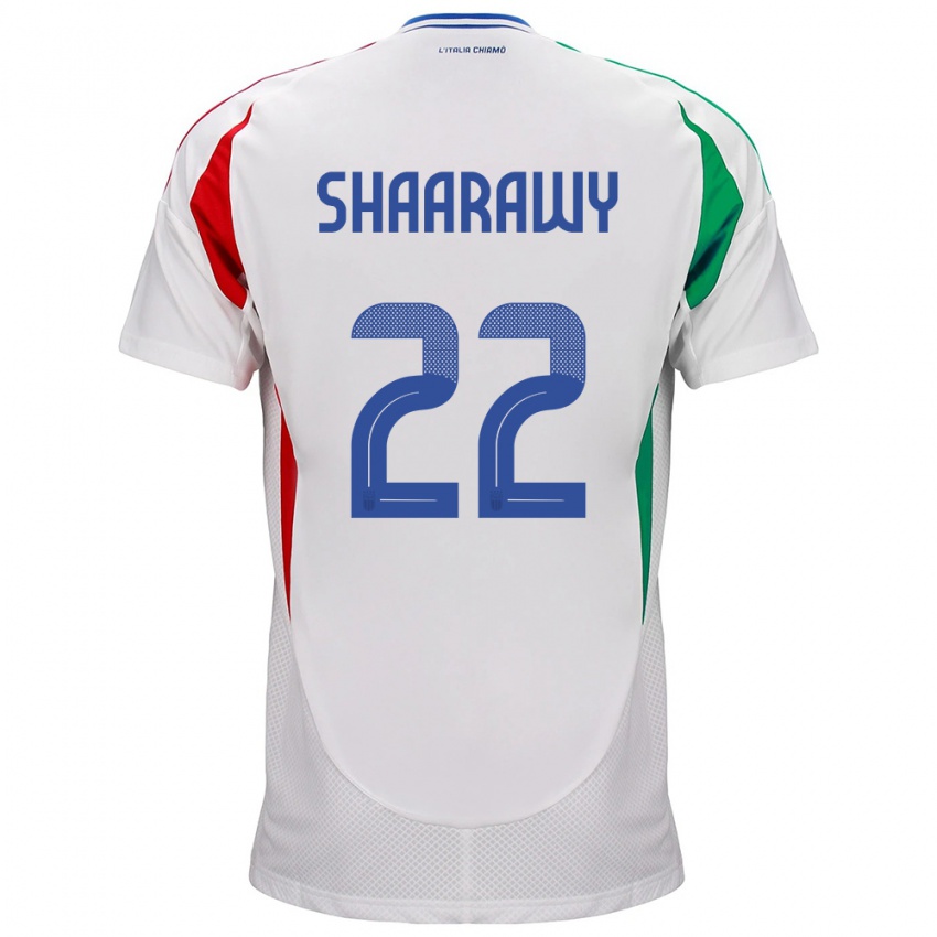 Homem Camisola Itália Stephan El Shaarawy #22 Branco Alternativa 24-26 Camisa Brasil