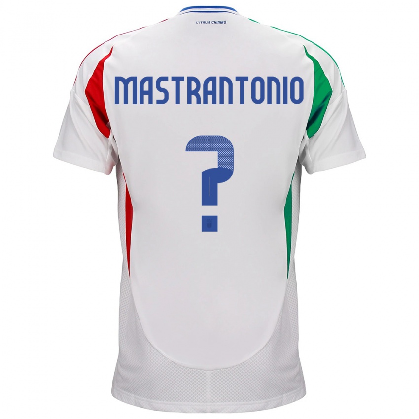 Homem Camisola Itália Davide Mastrantonio #0 Branco Alternativa 24-26 Camisa Brasil