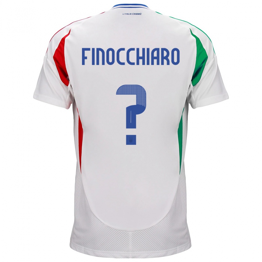 Homem Camisola Itália Gabriele Finocchiaro #0 Branco Alternativa 24-26 Camisa Brasil